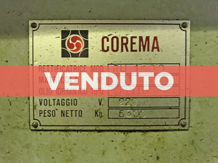 Rettificatrice Corema RU 1500
