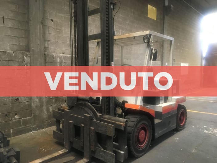 Carrello elevatore elettronico marca Fiat OM