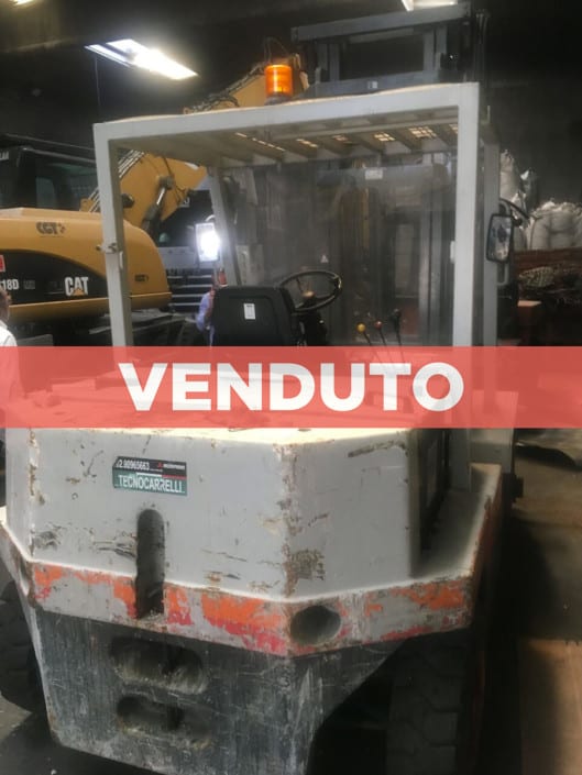 Carrello elevatore elettronico marca Fiat OM