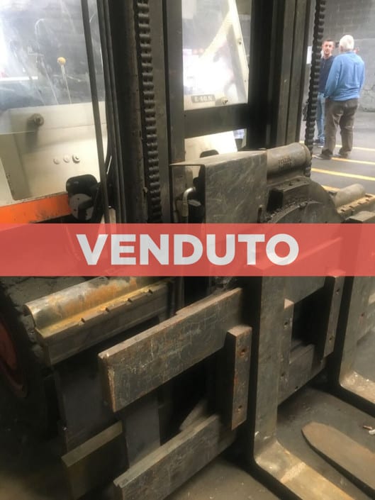 Carrello elevatore elettronico marca Fiat OM