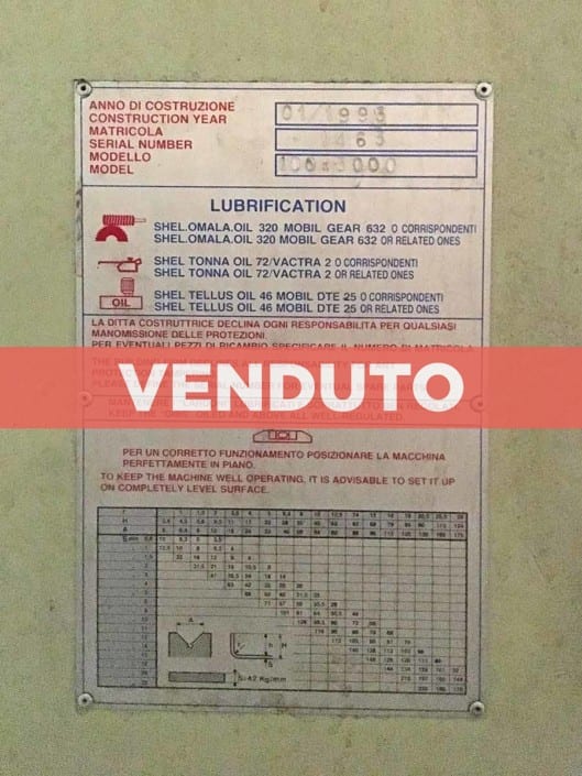 Cesoia Vimercati 3000 x 6 SI