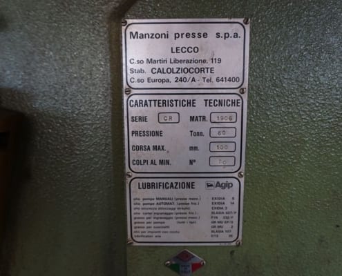 Officine Meccaniche Porrini Carlo srl - Lisanza (VA)